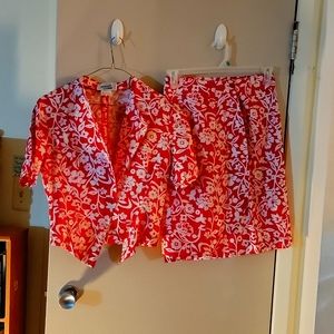 VINTAGE Two Piece Skirt Set